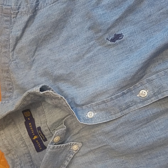 Rare! Ralph Lauren denim jean button down long sleeve shirt - Picture 7 of 10